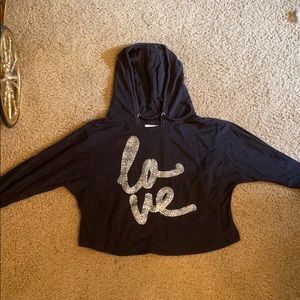 Aeropostale hoodie with “love” sequins size large